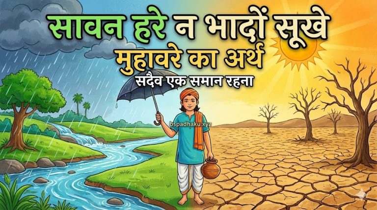 आइए समझाते है, सावन हरे न भादों सूखे का मतलब और वाक्य मे प्रयोग