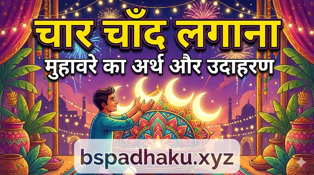 चार चाँद लगाना का मतलब व वाक्य मे प्रयोग