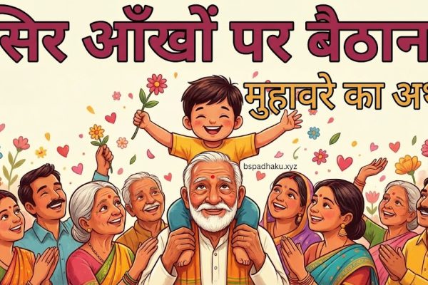 यहां समझे, सिर आँखों पर बैठाना मुहावरे का अर्थ और वाक्य व कहानी