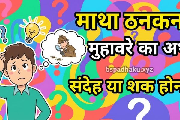 आओ समझें, माथा ठनकना मुहावरे का अर्थ और वाक्य मे प्रयोग