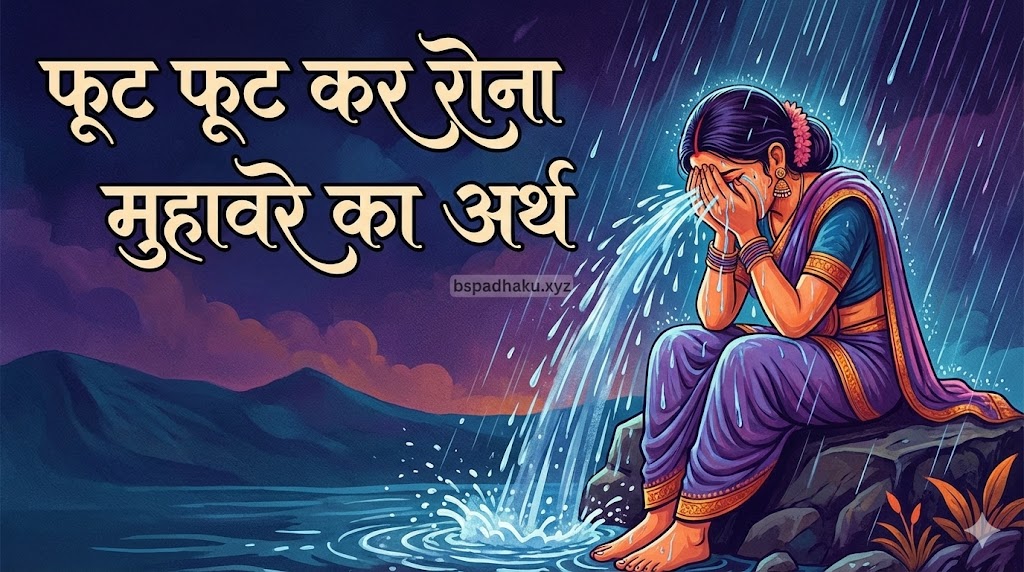 फूट फूट कर रोना मुहावरे का मतलब, वाक्य व कहानी