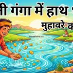 बहती गंगा में हाथ धोना मुहावरे का अर्थ व वाक्य
